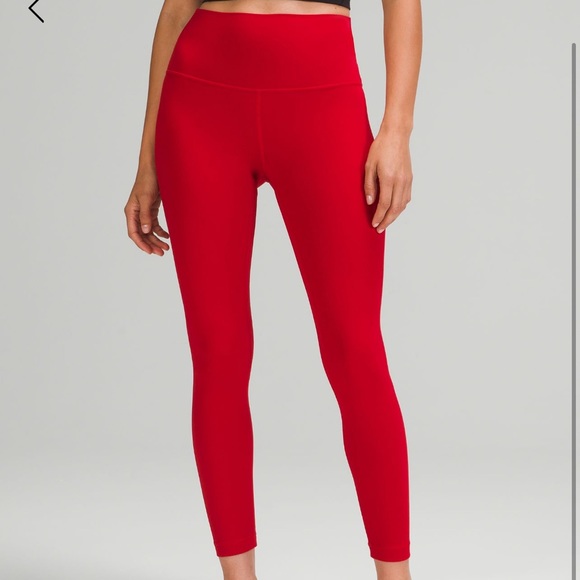 Red Lulu lemon leggings - Picture 2 of 2